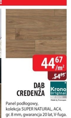 Panel podłogowy DAB CREDENZA kolekcja SUPER NATURAL, AC4, gr. 8 mm promocja w Dobre Dla Domu