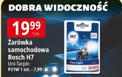 Żarówka samochodowa Bosch H7 Uni-Tarpin Pure Light promocja w Leclerc