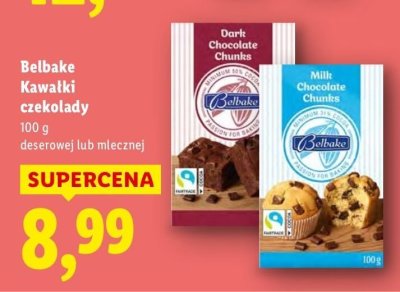 Kawałki czekolady Belbake deserowej  promocja w Lidl