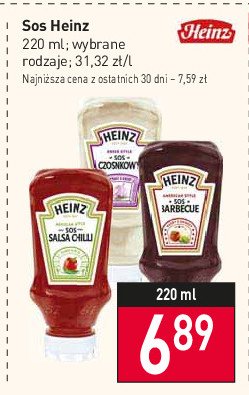 Sos barbecue Heinz promocja