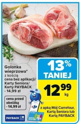 Golonka wieprzowa z kością promocja w Carrefour