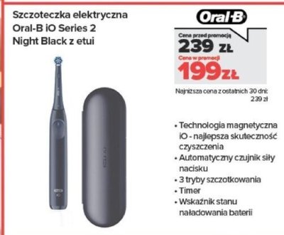 Szczoteczka elektryczna iO Series 2 Night Black 2 etui promocja w NEONET