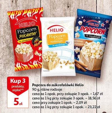 Popcorn pikantny Helio promocja