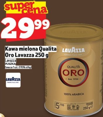 Kawa mielona Qualita Oro Lavazza 250 g promocja w TOPAZ