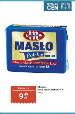 Masło Polskie ekstra 82% tł. promocja w Biedronka