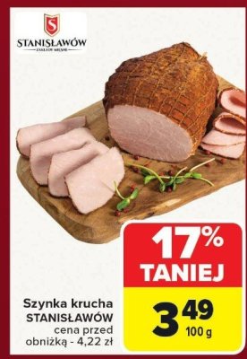 Szynka krucha Stanisławów promocja w Carrefour