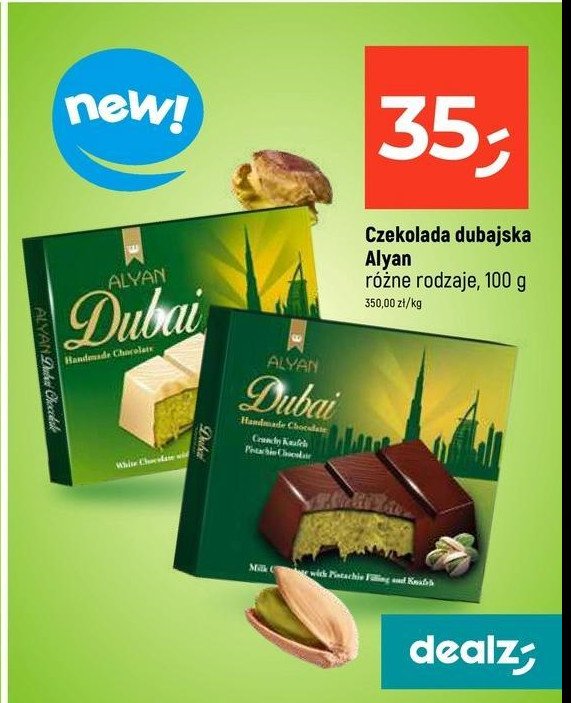 Czekolada dubajska Alyan promocja w Dealz