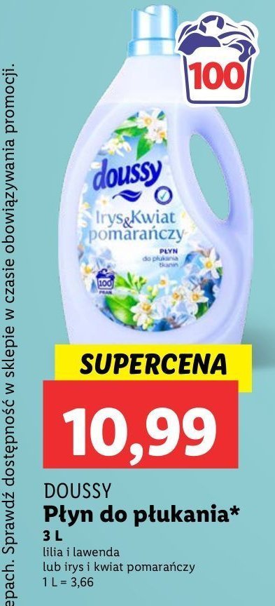 Płyn do płukania irys i kwiat pomarańczy Doussy promocja