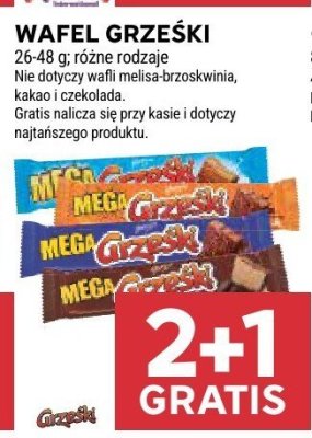 Wafel grzeski, różne rodzaje promocja w Stokrotka