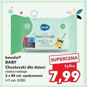 Chusteczki nawilżające dla dzieci mild Bevola baby promocja