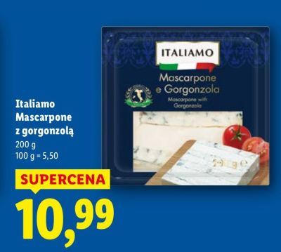 Ser Italiamo Mascarpone z gorgonzolą promocja w Lidl