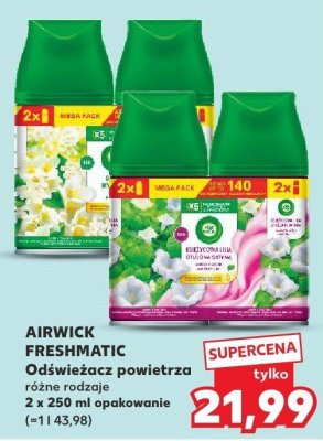 Odświeżacz powietrza AIRWICK FRESHMATIC różne rodzaje 2 x 250 ml promocja w Kaufland