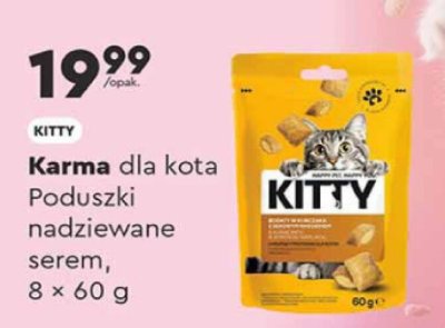Karma dla kota poduszki nadziewane serem Kitty promocja w Biedronka