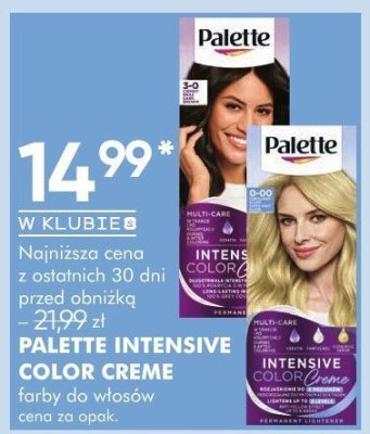 Farby do włosów PALETTE INTENSIVE COLOR CREME promocja w Super-Pharm