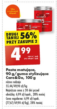 Pasta do włosów Care&go promocja w Biedronka