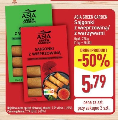 Sajgonki z warzywami Asia green garden promocja