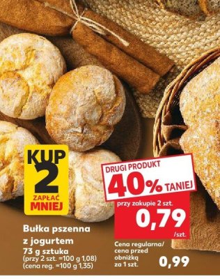 Bułka pszenna z jogurtem promocja w Kaufland
