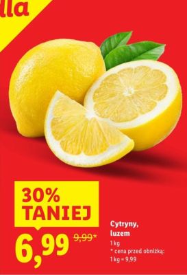 Cytryny, luzem promocja w Lidl