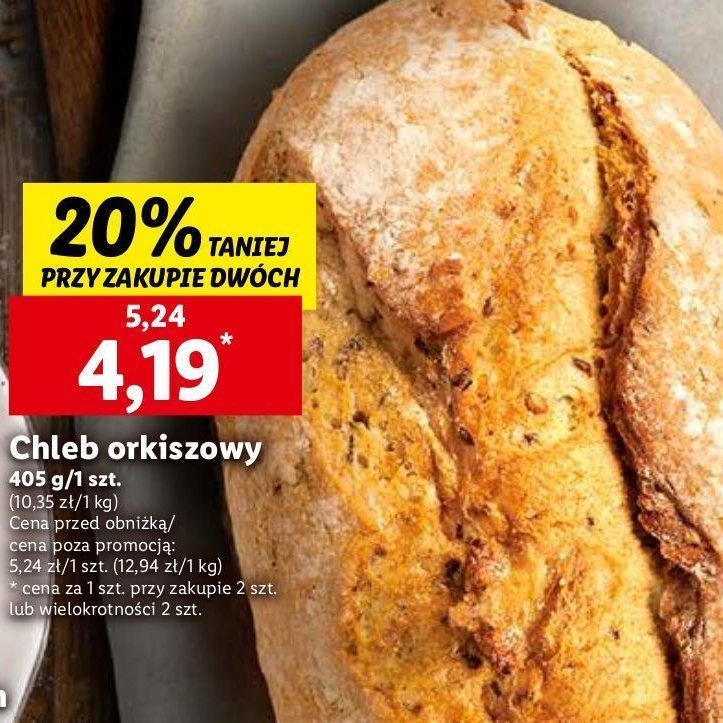 Chleb orkiszowy promocja