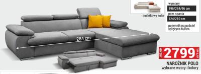 Narożnik POLO wybrane wzory i kolory promocja w Merkury Market