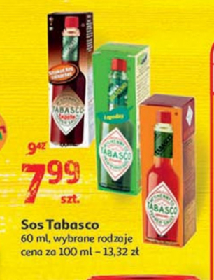Sos tabasco 艂agodny Develey promocja