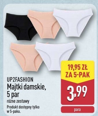 Majtki damskie 5 par różne zestawy promocja w Aldi