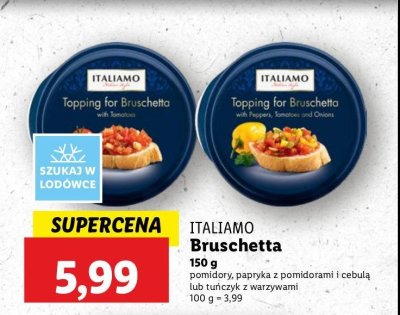 Bruschetta z tu艅czykiem i warzywami Italiamo promocja