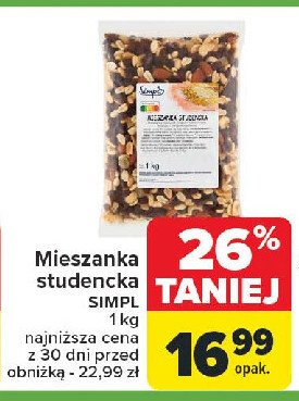 Mieszanka studencka Simply promocja