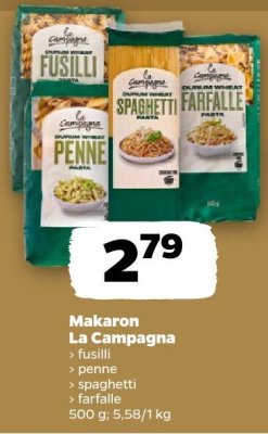Makaron La Campagna spaghetti promocja w Netto