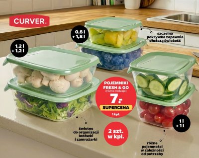 Pojemniki Fresh & Go, różne rodzaje promocja w Netto