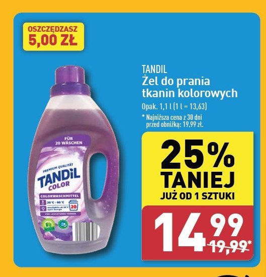 Płyn do prania kolor Tandil promocja