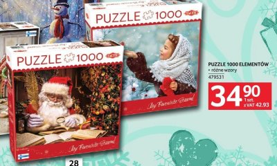 Puzzle 1000 elementów różne wzory promocja w Selgros