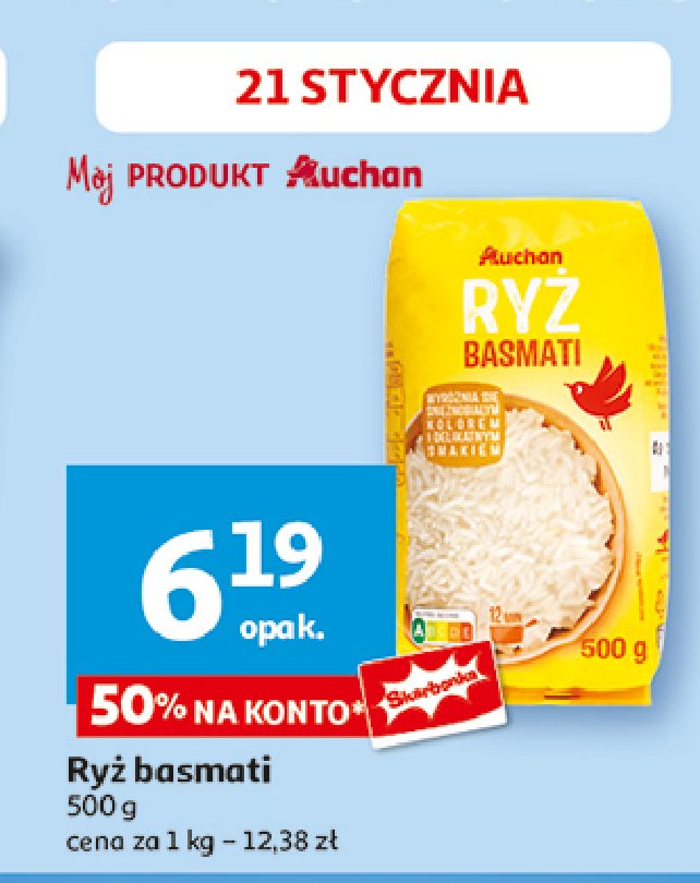 Ryż basmati Auchan promocja w Auchan