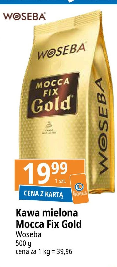 Kawa Woseba mocca fix gold promocja w Leclerc