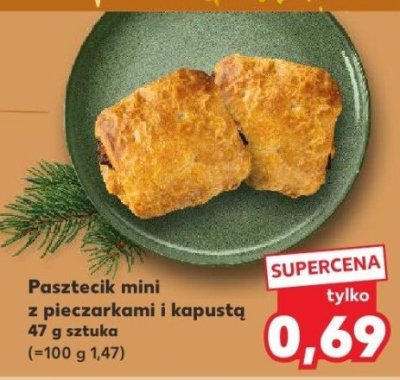 Pasztecik mini z pieczarkami i kapustą promocja w Kaufland
