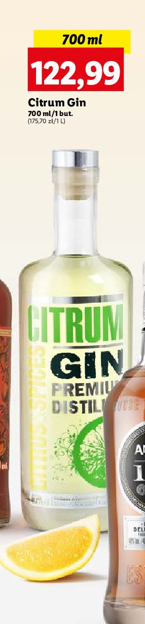 Gin citrum promocja