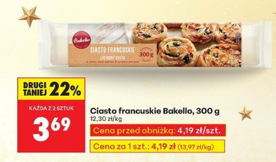 Ciasto francuskie Bakello, 300 g promocja w Biedronka