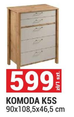KOMODA K5S 90x108,5x46,5 cm promocja w Merkury Market