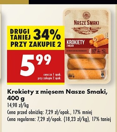 Krokiety mięsne Nasze smaki promocja