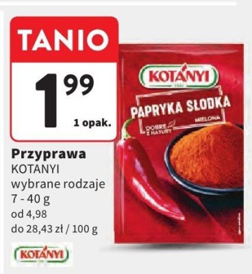 Przyprawa KOTÁNYI promocja w Intermarche