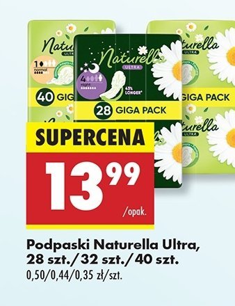 Podpaski night Naturella ultra promocja