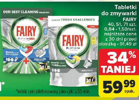 Kapsułki do zmywarki Fairy platinum plus promocja