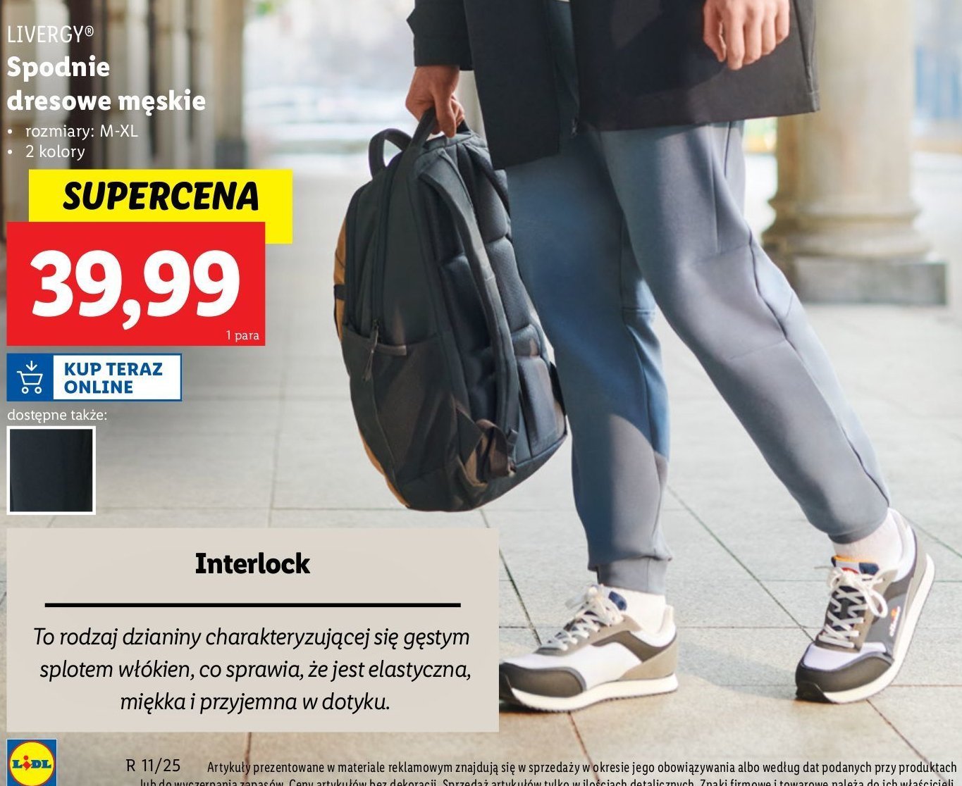 Spodnie dresowe męskie m-xl Livergy promocja w Lidl