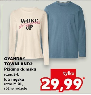 Piżama damska, rozm. S-L lub męska, rozm. M-XL, różne rodzaje promocja w Kaufland