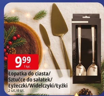 Łopatka do ciasta/sztućce do sałatek/łyżeczki/widelczyki/łyżki promocja w Leclerc