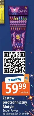 Zestaw pirotechniczny Motyle Super Power promocja w Leclerc