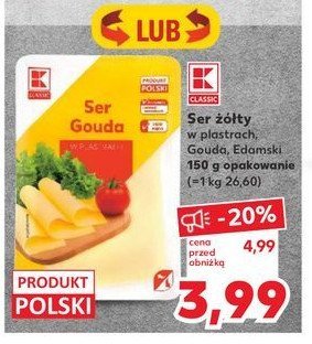 Ser edamski K-classic promocja