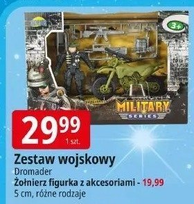 Zestaw wojskowy Dromader Żołnierz figurka z akcesoriami promocja w Leclerc