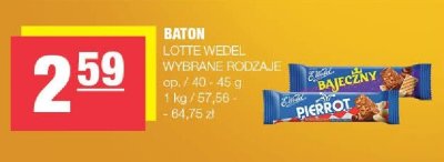 Baton LOTTE WEDEL wybrane rodzaje promocja w SPAR