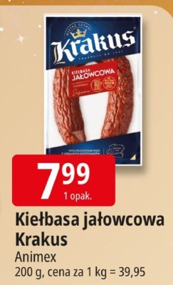 Kiełbasa jałowcowa Krakus Animex promocja w Leclerc
